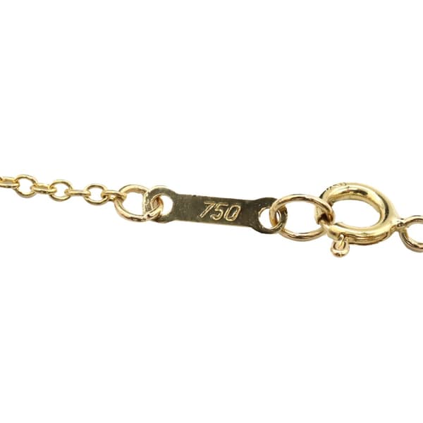 Pre-owned Tiffany 18K Yellow Gold Small Elsa Peretti Open Heart Pendant Necklace Gold