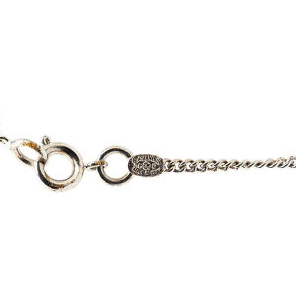 Pre-owned Chanel Cambon Ligne Pendant Necklace Silver