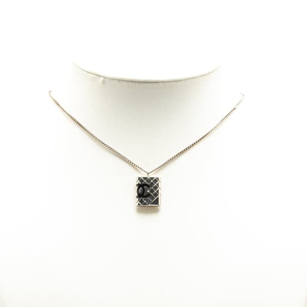Pre-owned Chanel Cambon Ligne Pendant Necklace Silver