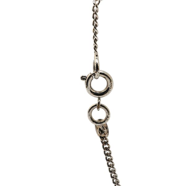 Pre-owned Chanel Cambon Ligne Pendant Necklace Silver