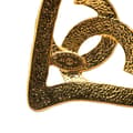 Miniatyrbild 2 av 5: Pre-owned Chanel Gold Plated CC Heart Pendant Necklace Gold