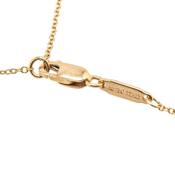 Pre-owned Tiffany 18K Yellow Gold Atlas X Open Pendant Necklace Gold