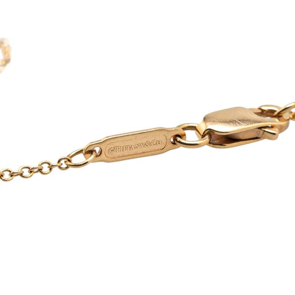 Pre-owned Tiffany 18K Yellow Gold Atlas X Open Pendant Necklace Gold