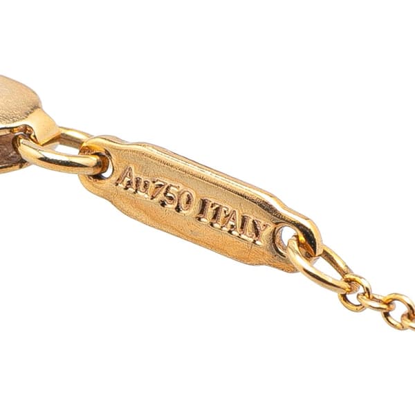 Pre-owned Tiffany 18K Yellow Gold Atlas X Open Pendant Necklace Gold