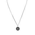 Miniatyrbild 1 av 7: Pre-owned Chanel Silver Enamel CC Round Pendant Necklace Silver