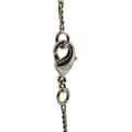 Miniatyrbild 2 av 3: Pre-owned Chanel Silver Checkered CC Pendant Necklace Silver