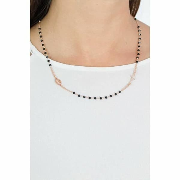 Collier - Amen - Rosary Crornz3 - Eller Elegant - Svarta Kristaller - Kvinna