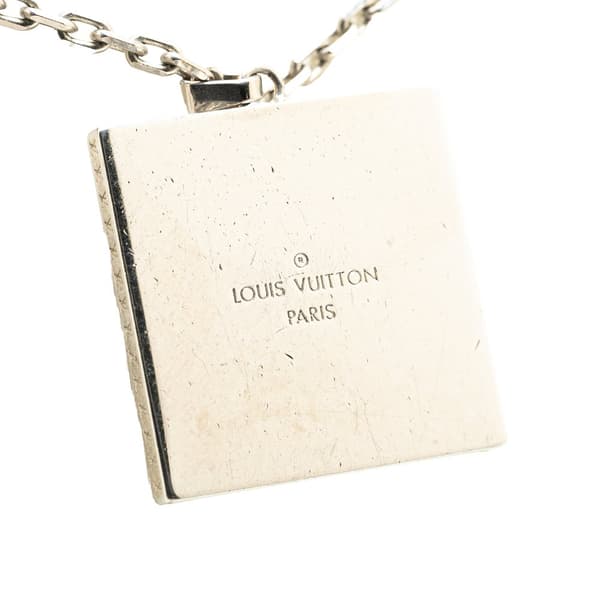 Pre-owned Louis Vuitton Silver Collier Dandy Necklace Silver