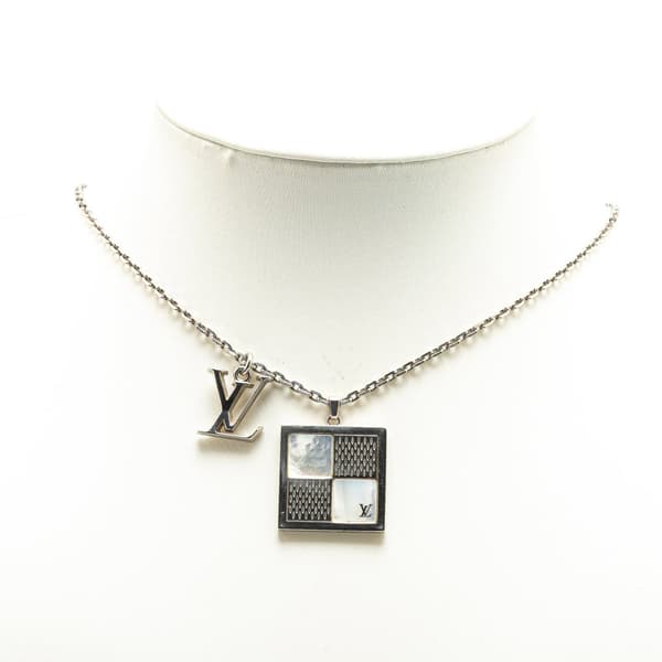 Pre-owned Louis Vuitton Silver Collier Dandy Necklace Silver