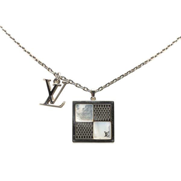 Pre-owned Louis Vuitton Silver Collier Dandy Necklace Silver