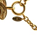 Miniatyrbillede 3 af 5: Pre-owned Chanel Gold Plated CC Quilted Pendant Necklace Gold