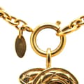 Miniatyrbillede 4 af 5: Pre-owned Chanel Gold Plated CC Quilted Pendant Necklace Gold
