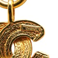 Miniatyrbillede 2 af 5: Pre-owned Chanel Gold Plated CC Quilted Pendant Necklace Gold