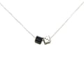 Miniatyrbild 1 av 7: Pre-owned Louis Vuitton Silver Plated Enamel Game On Dice Pendant Necklace Silver