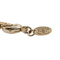 Pikkukuva 3 / 5: Pre-owned Chanel Gold Plated CC Tweed Effect Pendant Necklace Gold