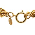 Pikkukuva 2 / 5: Pre-owned Chanel Gold Plated Quilted Cut Out Logo Double Chain Necklace Gold