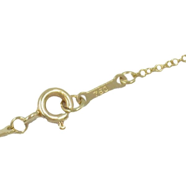 Pre-owned Tiffany 18K Yellow Gold Elsa Peretti Teardrop Pendant Necklace Gold
