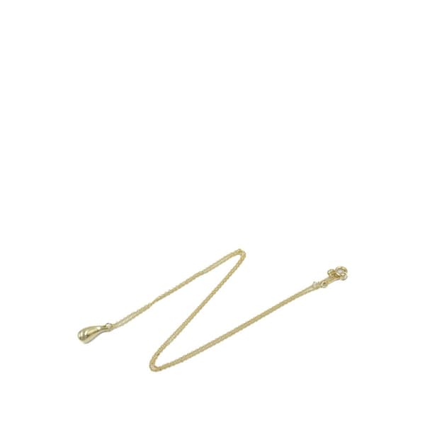 Pre-owned Tiffany 18K Yellow Gold Elsa Peretti Teardrop Pendant Necklace Gold