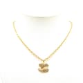 Pikkukuva 5 / 6: Pre-owned Chanel Gold Plated CC Quilted Pendant Necklace Gold