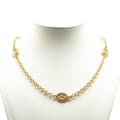 Miniatyrbillede 5 af 6: Pre-owned Chanel Gold Plated CC Coin Long Chain Station Necklace Gold