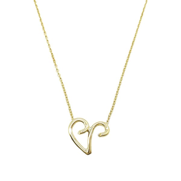 Pre-owned Tiffany 18K Yellow Gold Paloma Picasso Capricorn Pendant Necklace Gold
