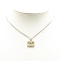 Miniatyrbild 4 av 4: Pre-owned Chanel Silver CC Enamel Pendant Necklace Silver
