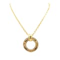 Pikkukuva 1 / 6: Pre-owned Chanel Gold Plated Circle Logo Pendant Necklace Gold