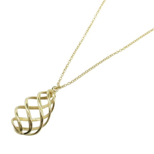 Pre-owned Tiffany 18K Yellow Gold Venezia Luce Pendant Necklace Gold