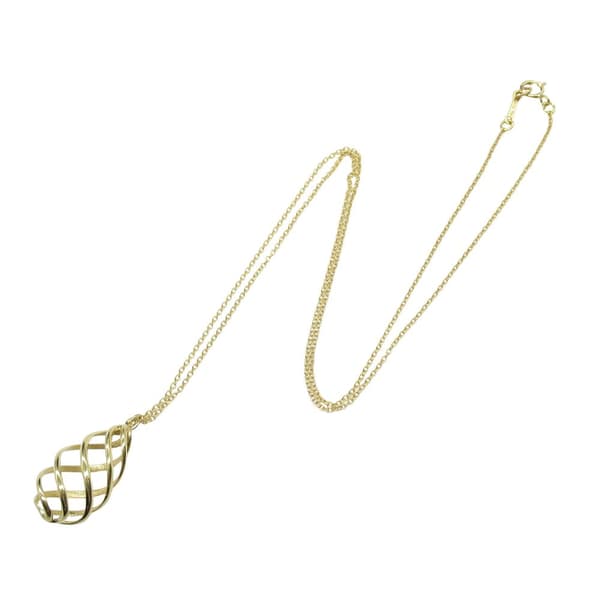 Pre-owned Tiffany 18K Yellow Gold Venezia Luce Pendant Necklace Gold