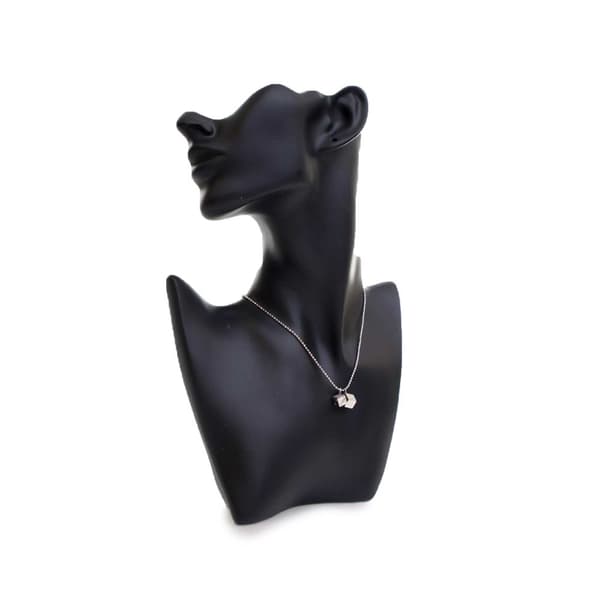 Pre-owned Dior Palladium Plated Enamel Dice Logo Pendant Necklace Silver