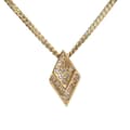 Miniatyrbild 1 av 4: Pre-owned Dior Gold Plated Crystal Pendant Necklace Gold