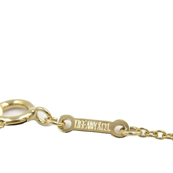 Pre-owned Tiffany 18K Yellow Gold Small Elsa Peretti Open Heart Pendant Necklace Gold