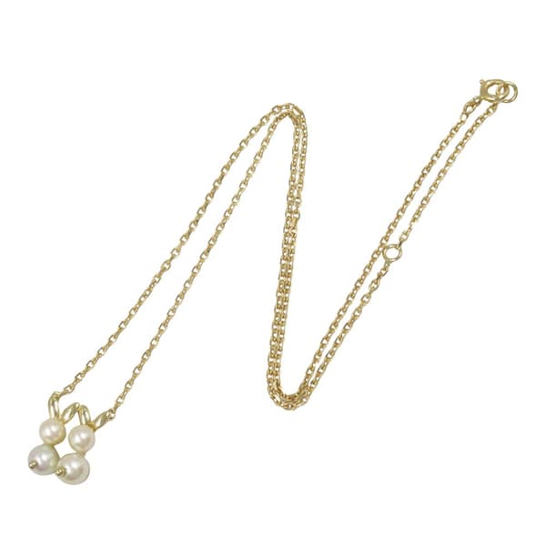 Pre-owned Van Cleef and Arpels 18K Yellow Gold and Akoya Pearls Necklace Gold