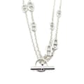 Miniatyrbillede 2 af 8: Pre-owned Hermès Sterling Silver Chain d'Ancre Farandole Necklace Silver