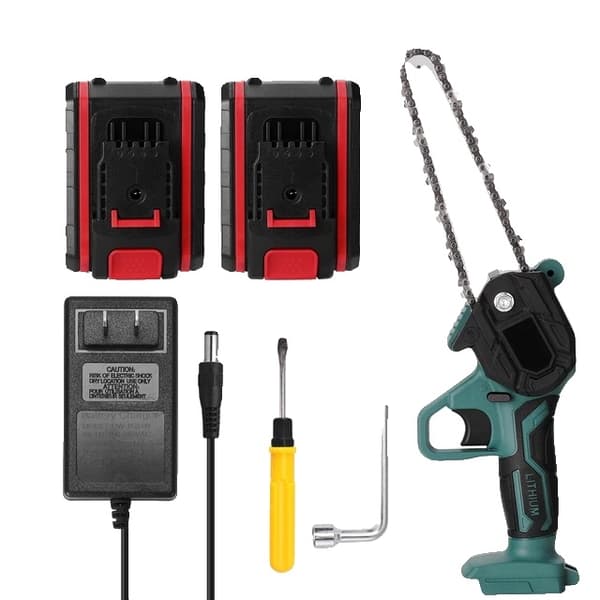 Elektrisk Beskæringssav, 21V Lithium Batteri, Bærbar, 2 batteri 8in skrifttype, EU