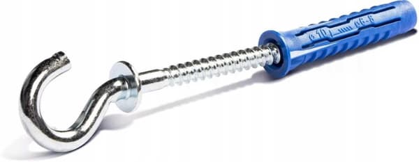 Yleiskäyttöinen tulppa 8x40mm kattokoukulla 8 kpl