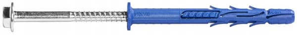 Rammedyvl med krave 10x80mm med skrue 6 stk.