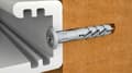 Miniatyrbillede 2 af 3: Hurtigmonteringsdyvel 6x60mm med krave 100 stk.