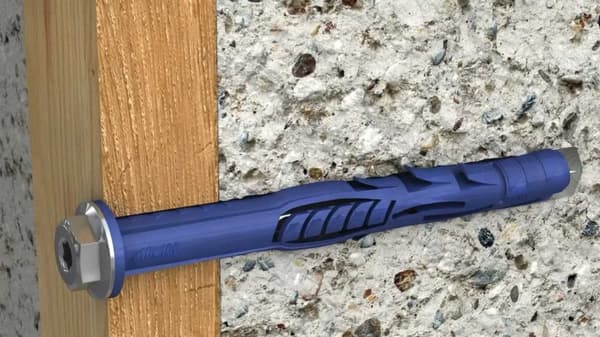 Karmplugg 10x240mm med krage, galvaniserad skruv x25