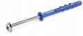 Miniatyrbillede 1 af 3: Karmdyvl 10x300mm med krave, galvaniseret skrue x10