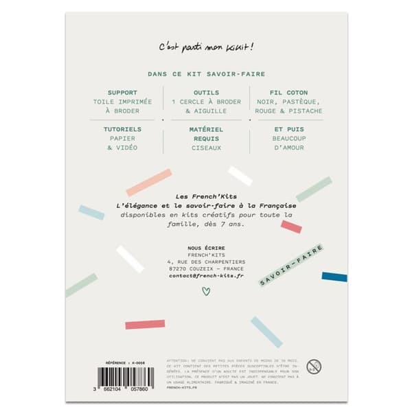 Kits de Couture - Franska Kits - I väntan på baby - Medelnivå - 9 delar - 1h
