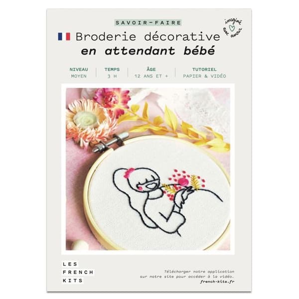 Kits de Couture - Franska Kits - I väntan på baby - Medelnivå - 9 delar - 1h