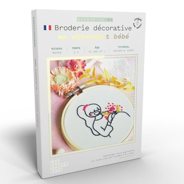 Kits de Couture - Franska Kits - I väntan på baby - Medelnivå - 9 delar - 1h