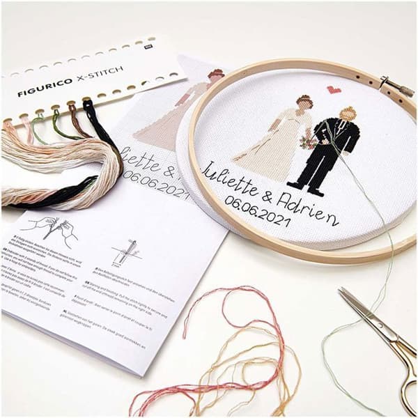 Broderi kit - bröllop