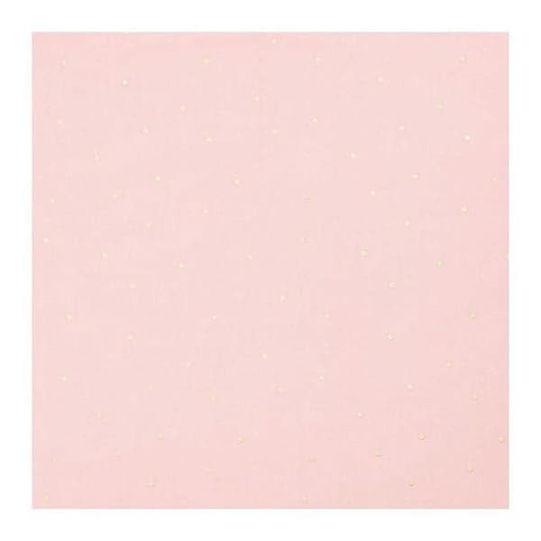 Rosa canvas med guldprickar 140 x 50 cm