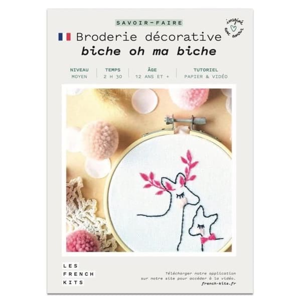 Broderikits - Franska Kits - Dama oh min dama - Medel Nivå - 8 delar - Från 12 år