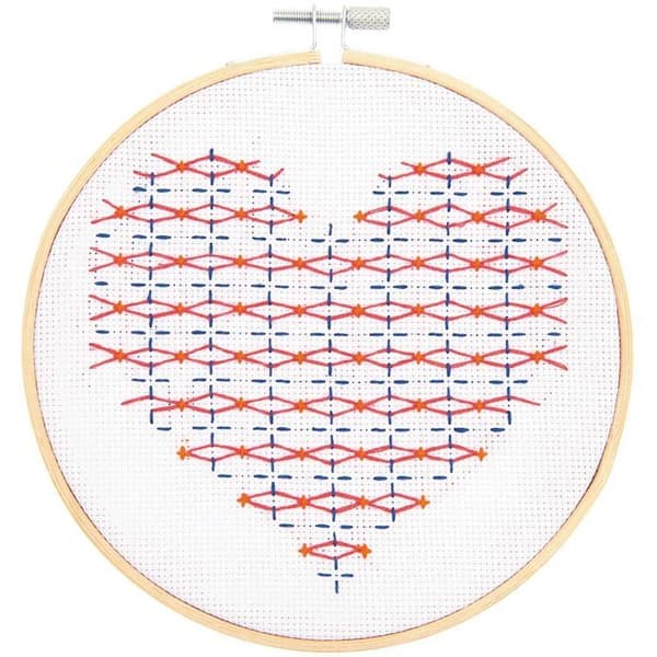Heart Sashiko Broderi Kit