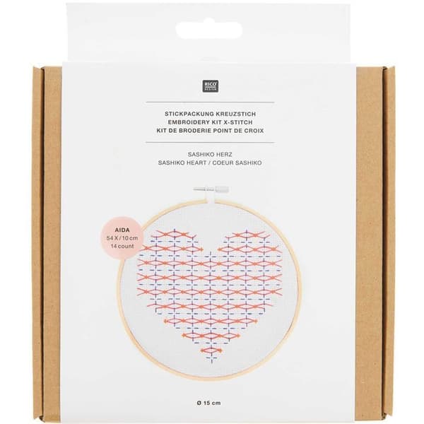 Heart Sashiko Broderi Kit