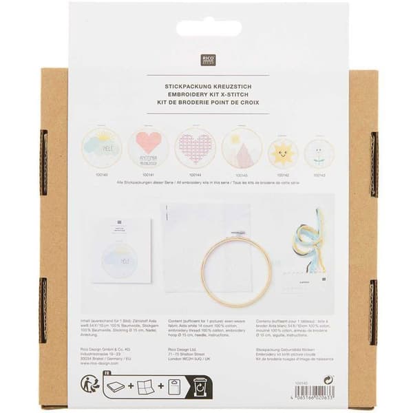 Moln födelsebroderi kit