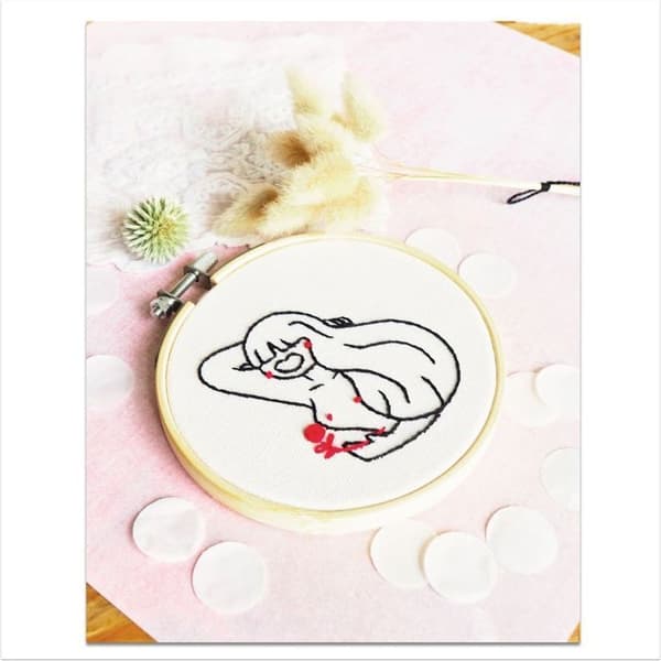 Broderikit - Franska kit - Fatal och sensuell - Lätt - 7 delar - Inkluderat